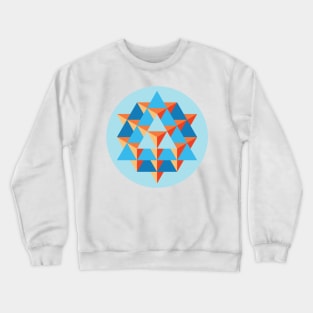 64 Tetrahedron Grid Crewneck Sweatshirt